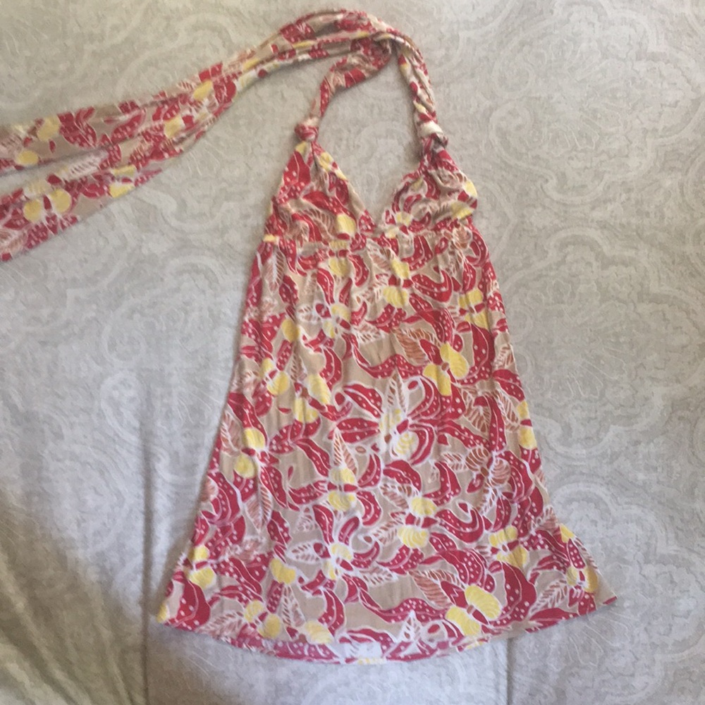 Mara Hoffman 100% silk halter dress